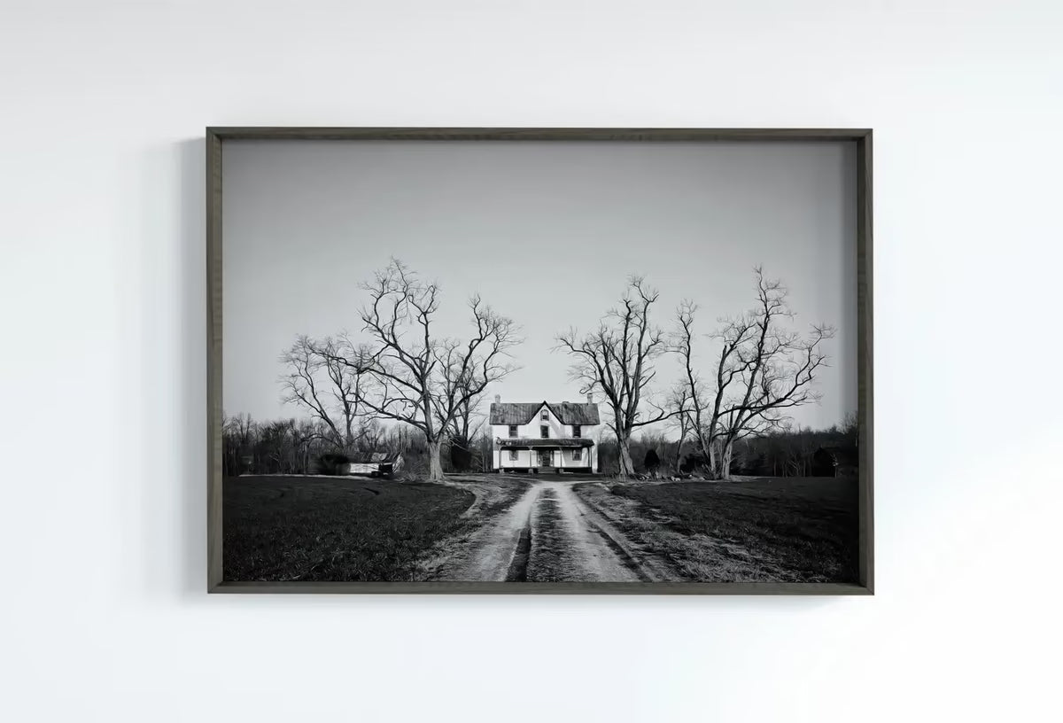 Abandoned Haunted House Halloween Print. Halloween Printable Wall Art. Scary Halloween Painting. Instant Download Art Print. Fall Decor