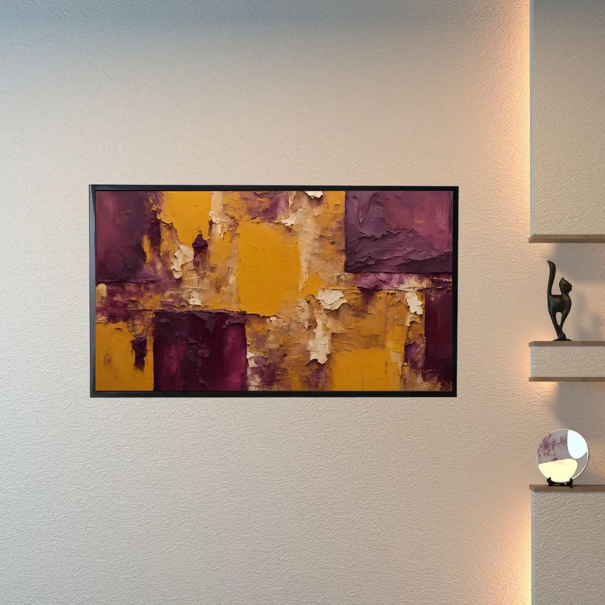 Abstract Textured Painting Modern. Stylish Home Decor 4K. Samsung Frame TV Art Design – Frame TV  Art