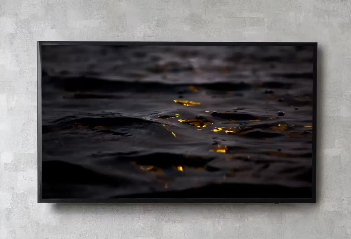 Black and Gold Wall Art, Abstract Frame TV Art, , Digital Art for TV Colorful Wall Art Artwork for The Frame TV – Frame TV  Art