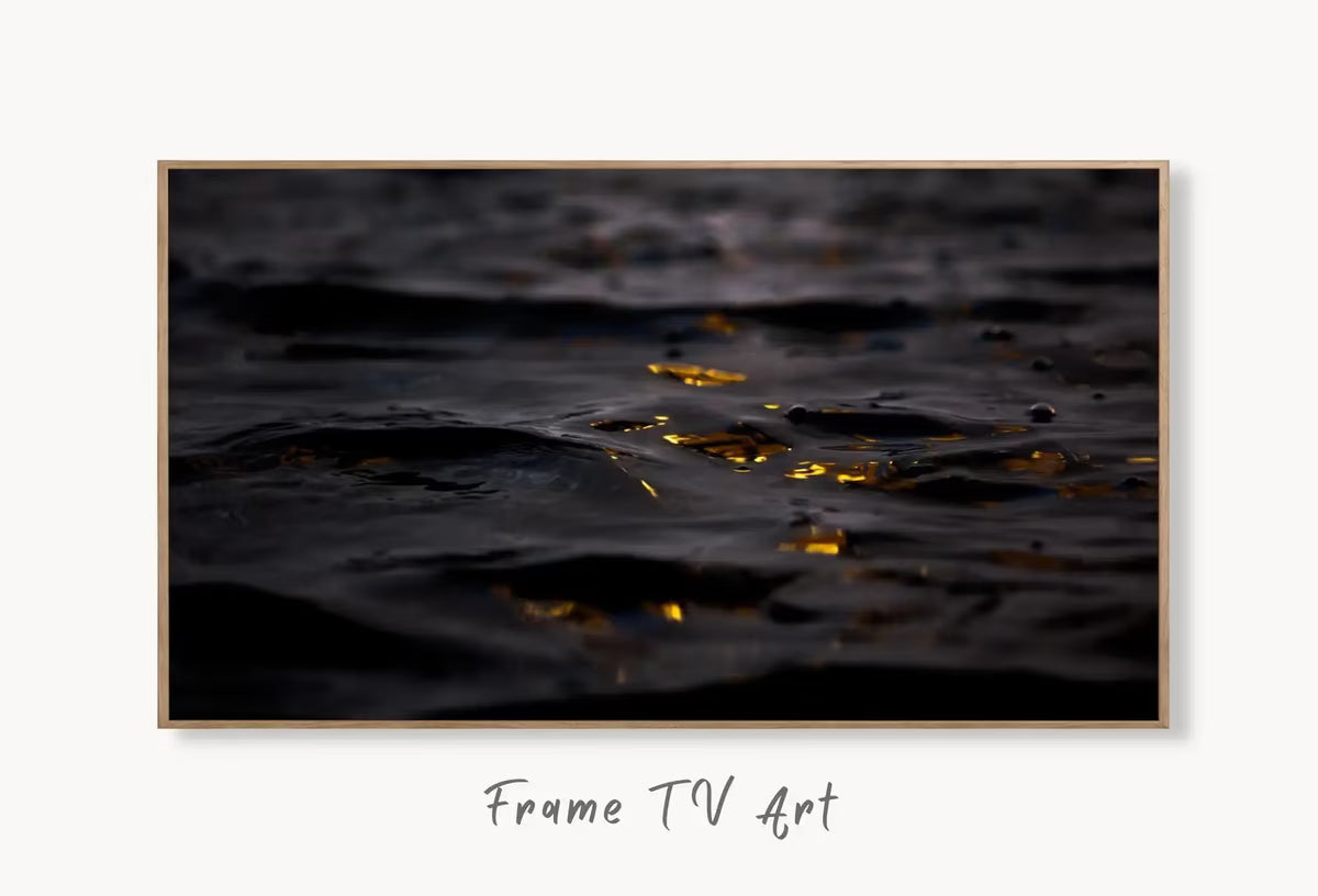 Black and Gold Wall Art, Abstract Frame TV Art, , Digital Art for TV Colorful Wall Art Artwork for The Frame TV – Frame TV  Art