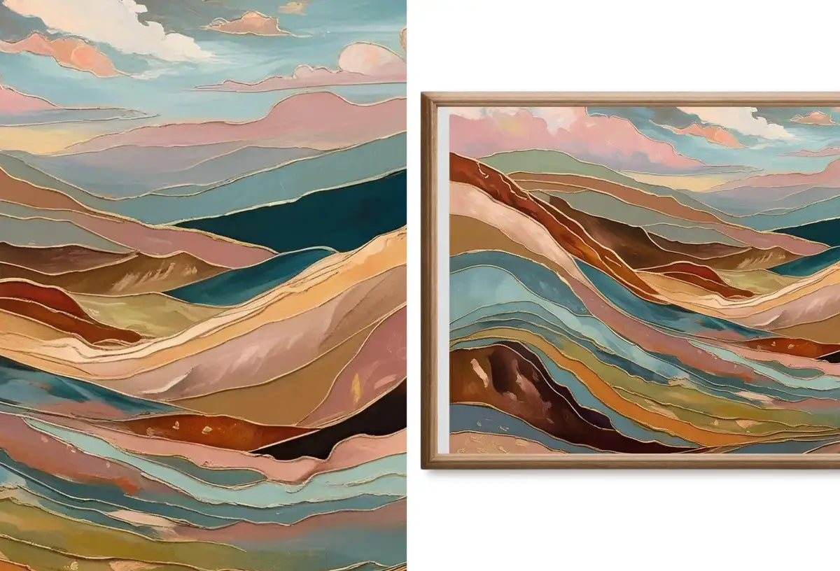 Detail view of artwork from Boho Wall Art for Frame TV. (variation 4)