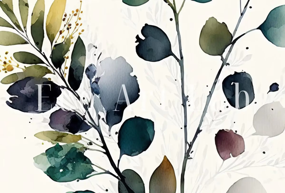 Botanical Print Set of 3. Watercolor Gallery Wall Art. Floral Printable Line Art. Wild Flowers Bouquet Art. Minimal Boho Floral Prints. #5 – Printable Wall Art Set