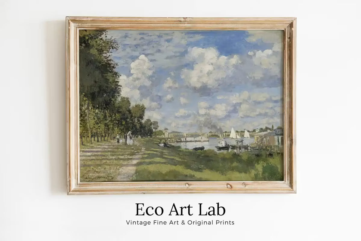 Claude Monet Bassin d’Argenteuil Painting Famous Monet Art. Instant Download Vintage Decor. Monet Landscape Printable Wall Art Vintage Decor – Printable Wall Art