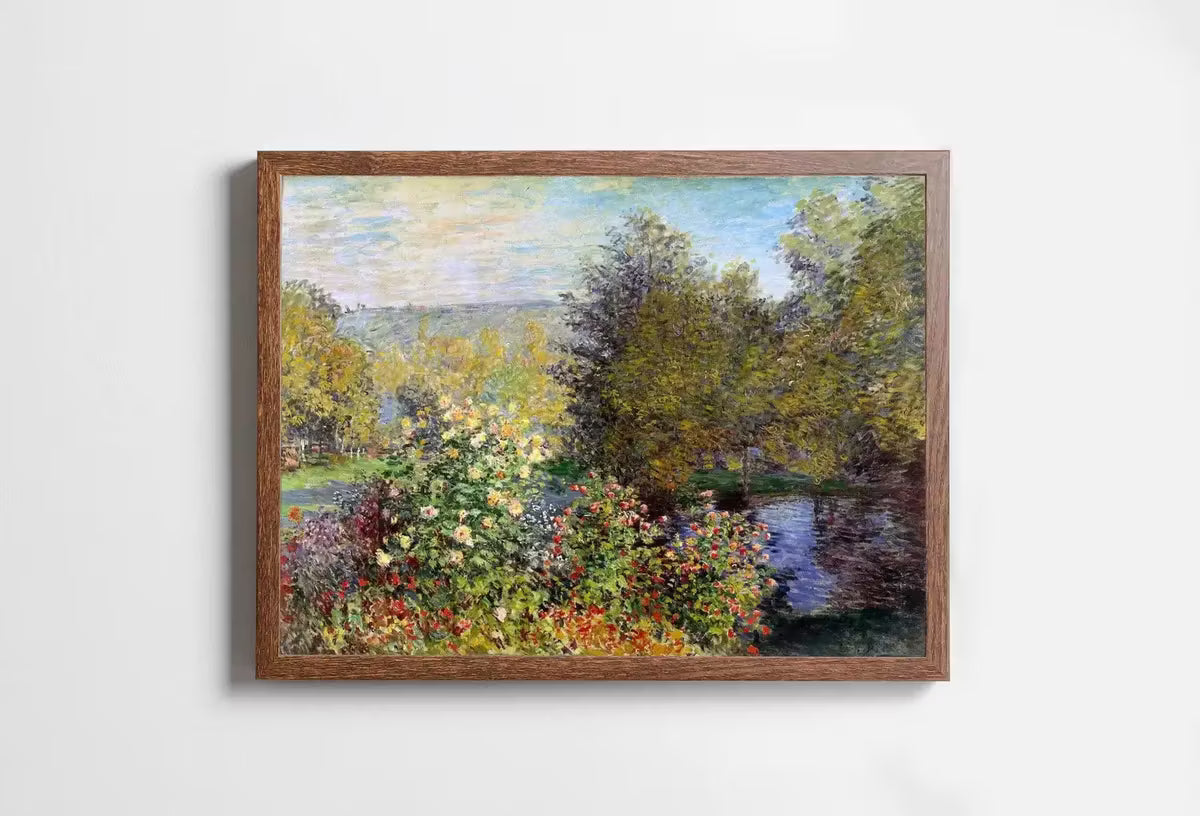 Claude Monet Famous Garden Landscape Painting Fine Art. Instant Download Vintage Art. Vintage Landscape Printable Wall Art. Spring Decor – Printable Wall Art