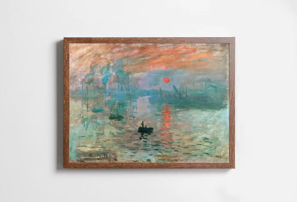 Claude Monet Impression, Sunrise Painting Famous Monet Art. Instant Download Vintage Decor. Monet Landscape Printable Wall Art Vintage Decor – Printable Wall Art