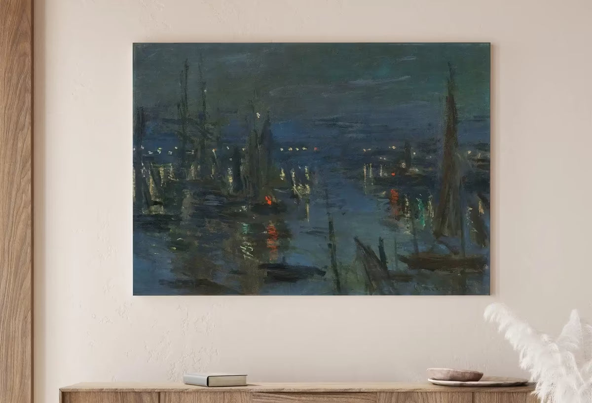 Claude Monet Le Havre Harbor in the Evening Famous Painting. Instant Download Vintage Decor. Monet Landscape Vintage Printable Wall Art – Printable Wall Art