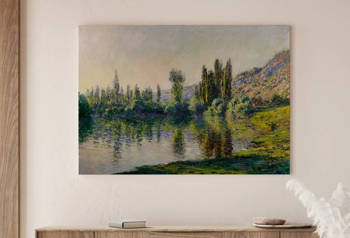 Claude Monet Seine à Vétheuil Painting Famous Monet Art. Instant Download Vintage Decor. Monet Landscape Printable Wall Art. Vintage Decor – Printable Wall Art