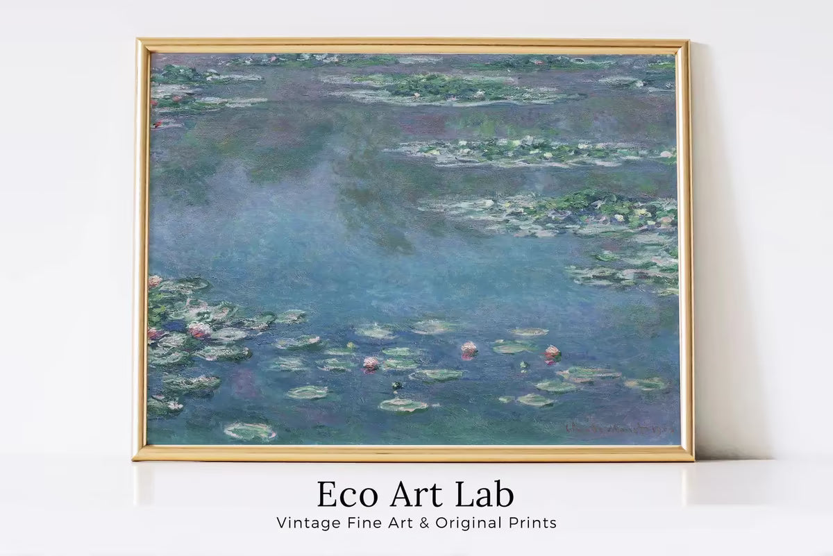Claude Monet Water Lilies Painting | Famous Art | Vintage Decor | Botanical Printable Wall Art | Instant Download – Printable Wall Art