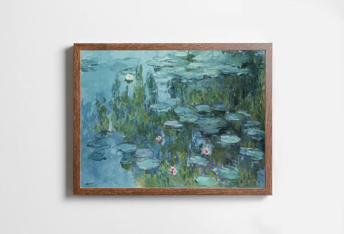 Claude Monet Water Lilies Painting Famous Monet Art. Monet Botanical Print Printable Wall Art. Instant Download Vintage Decor. Vintage Decor – Printable Wall Art
