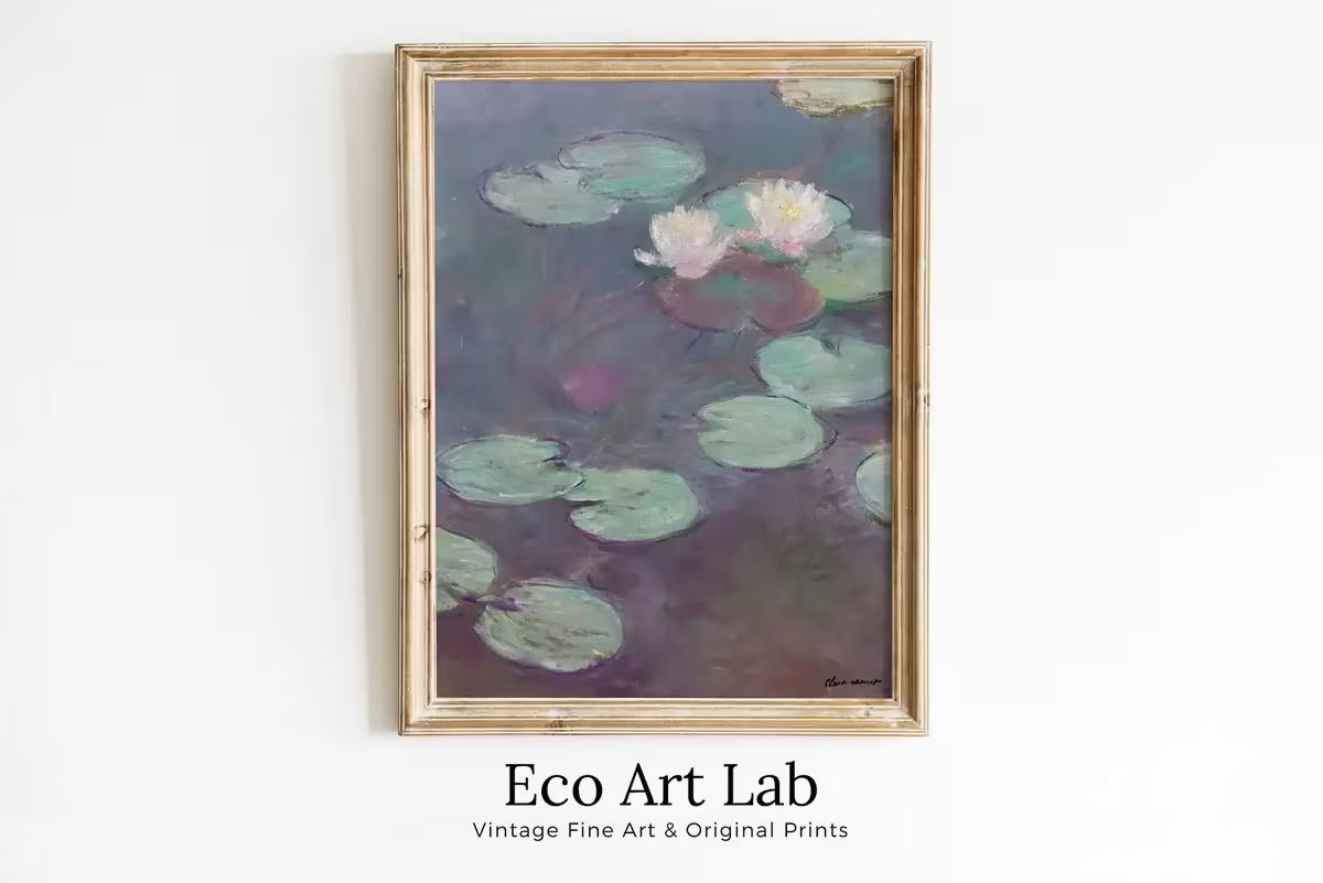 Claude Monet Water Lilies Painting. Famous Monet Art. Monet Botanical Vintage Print. Printable Wall Art. Instant Download Vintage Decor – Printable Wall Art