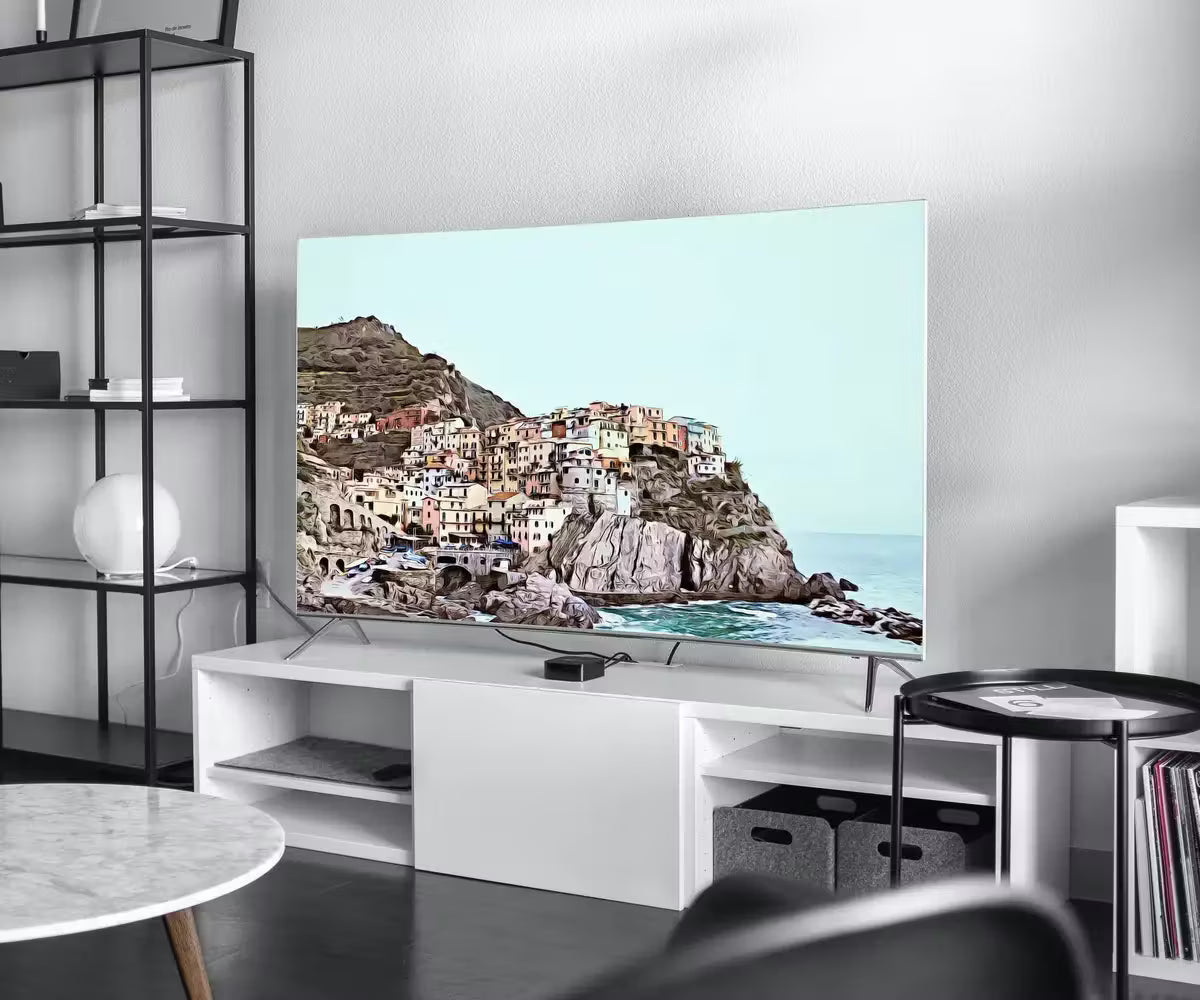 Coastal Town in Italy Frame TV Art. Seaside Italy Painting, City Landscape Frame TV Art. , Colorful Art for Frame TV – Frame TV  Art