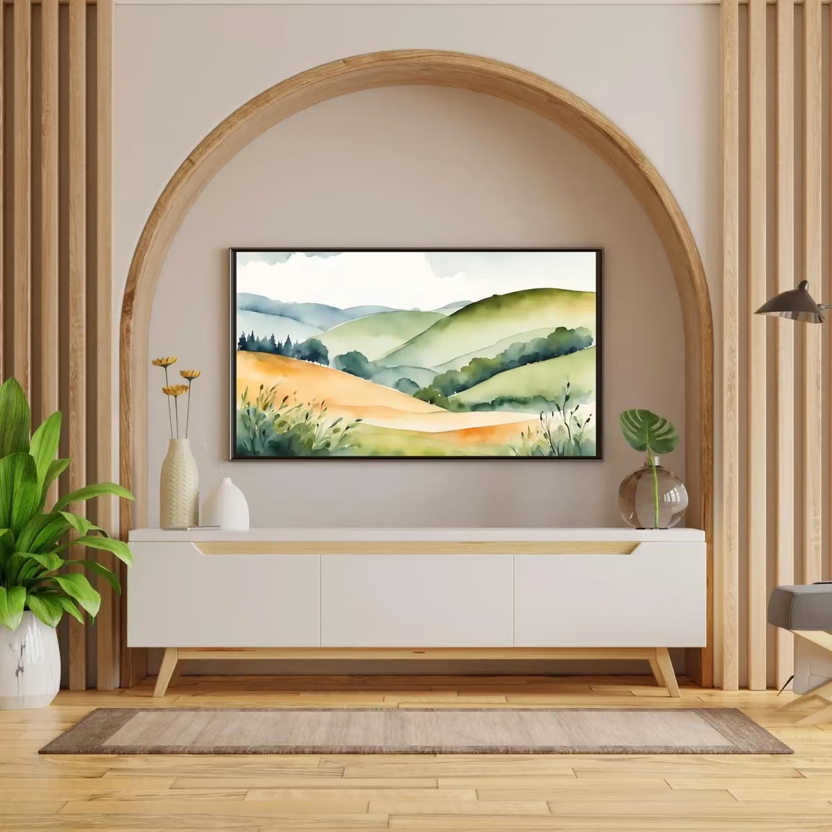 Countryside Landscape Wall Art I Colorful Decor For Frame TV I 4K Resolution Art For Samsung Frame TV – Frame TV  Art