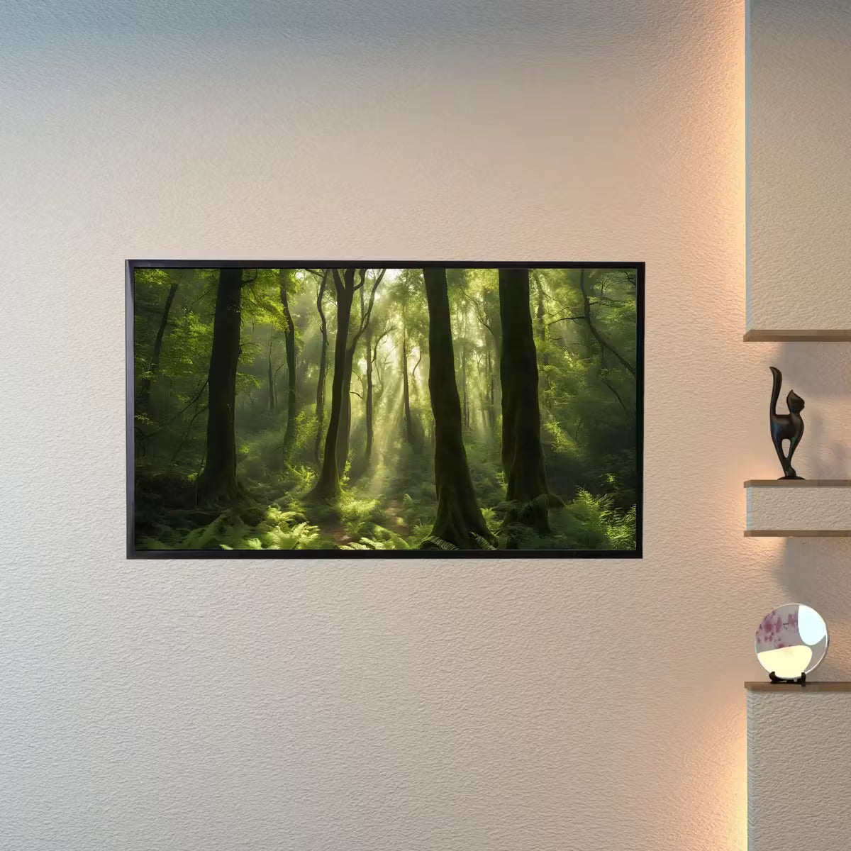 Deep Green Forest Art for Samsung Frame TV I 4K Nature Digital Display I Modern Nature Decor for Home – Frame TV  Art