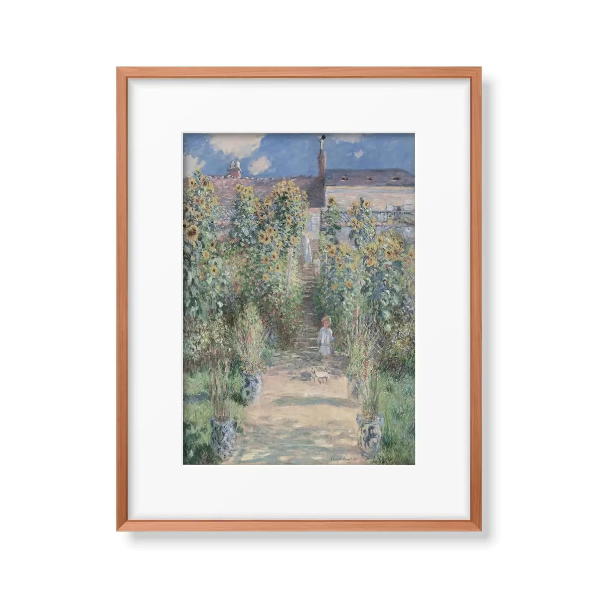 Famous Claude Monet Painting | Instant Download | Garden with Sunflowers | Vintage Botanical Print | Printable Wall Art – Printable Wall Art