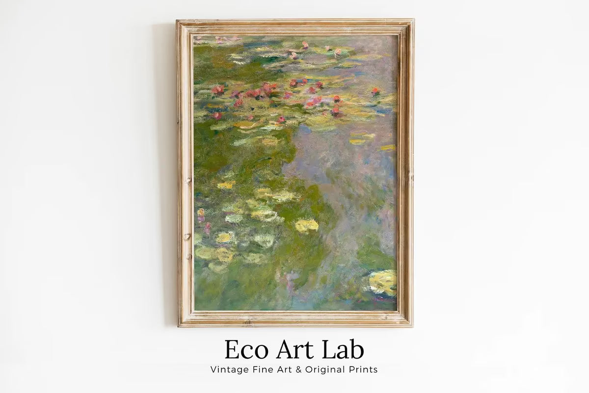 Famous Claude Monet Water Lilies Painting Monet Art. Instant Download Vintage Decor. Monet Botanical Print Printable Wall Art. Vintage Decor – Printable Wall Art