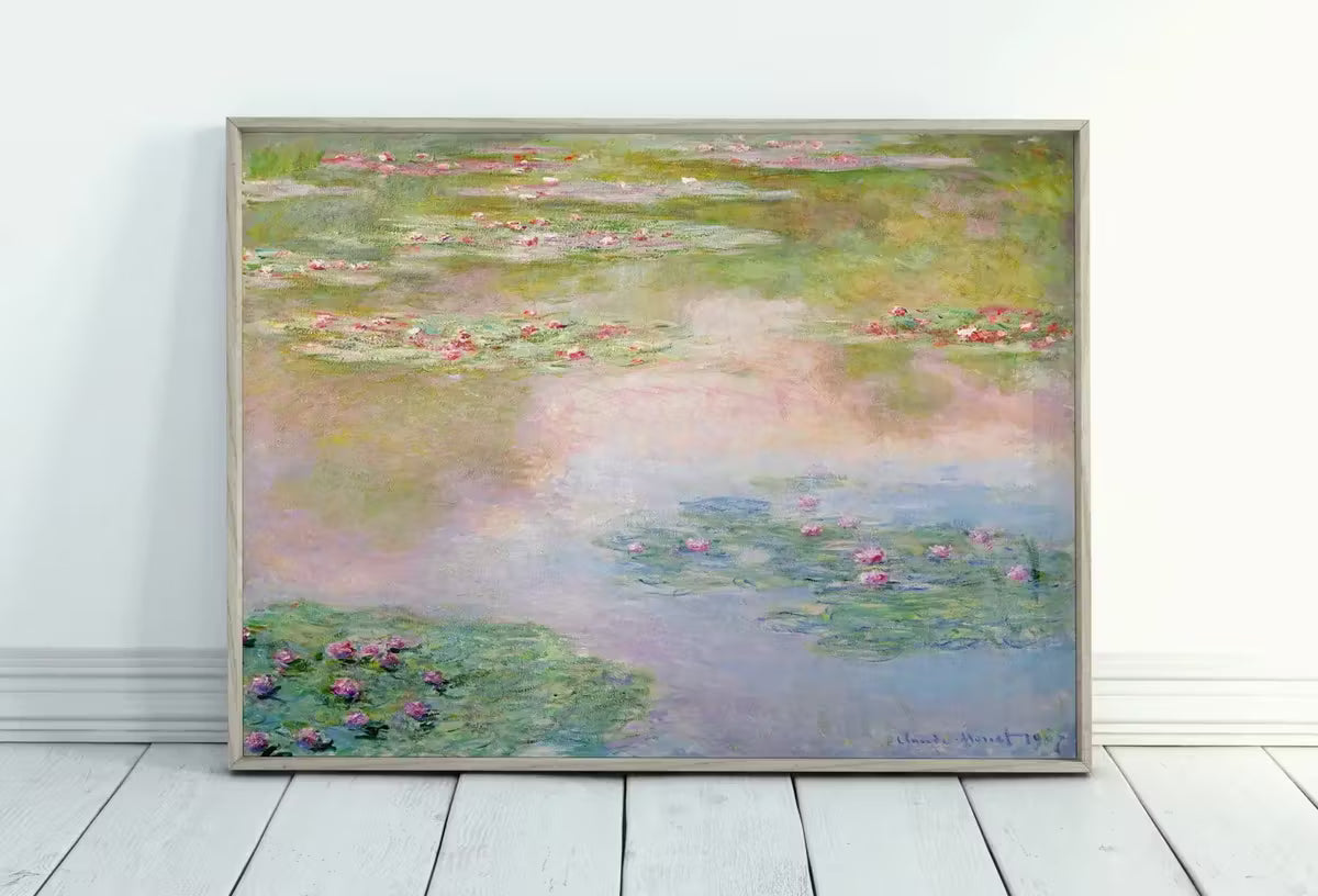 Famous Water Lilies Painting by Claude Monet. Monet Botanical Print. Vintage Decor. Printable Wall Art. Instant Download Vintage Decor. – Printable Wall Art