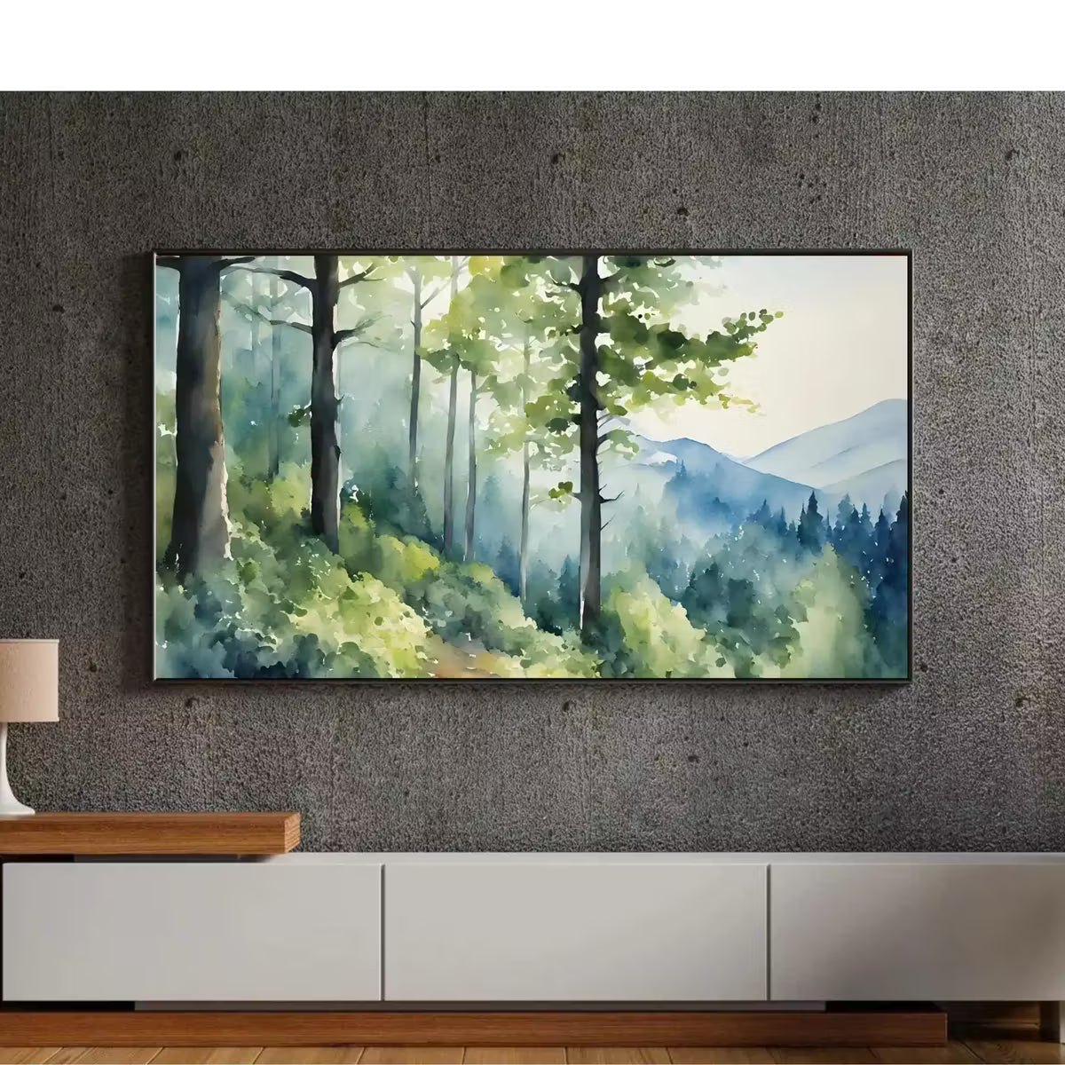 Forest Landscape Art For Frame TV I Minimalist Nature Digital Artwork I Modern Wall Decor For Samsung Frame TV – Frame TV  Art
