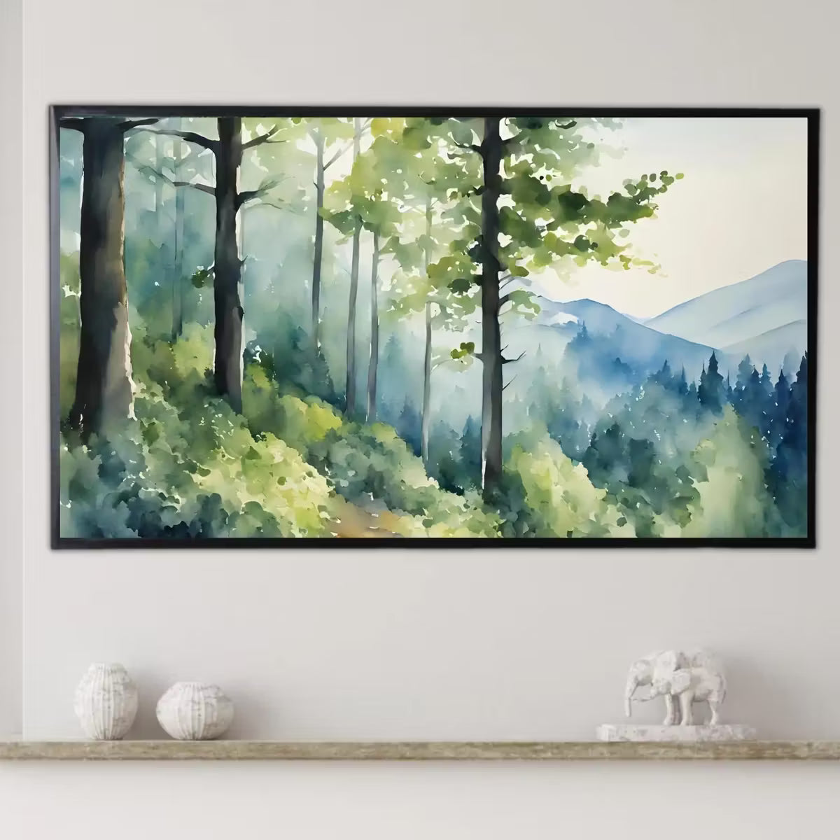 Forest Landscape Art For Frame TV I Minimalist Nature Digital Artwork I Modern Wall Decor For Samsung Frame TV – Frame TV  Art