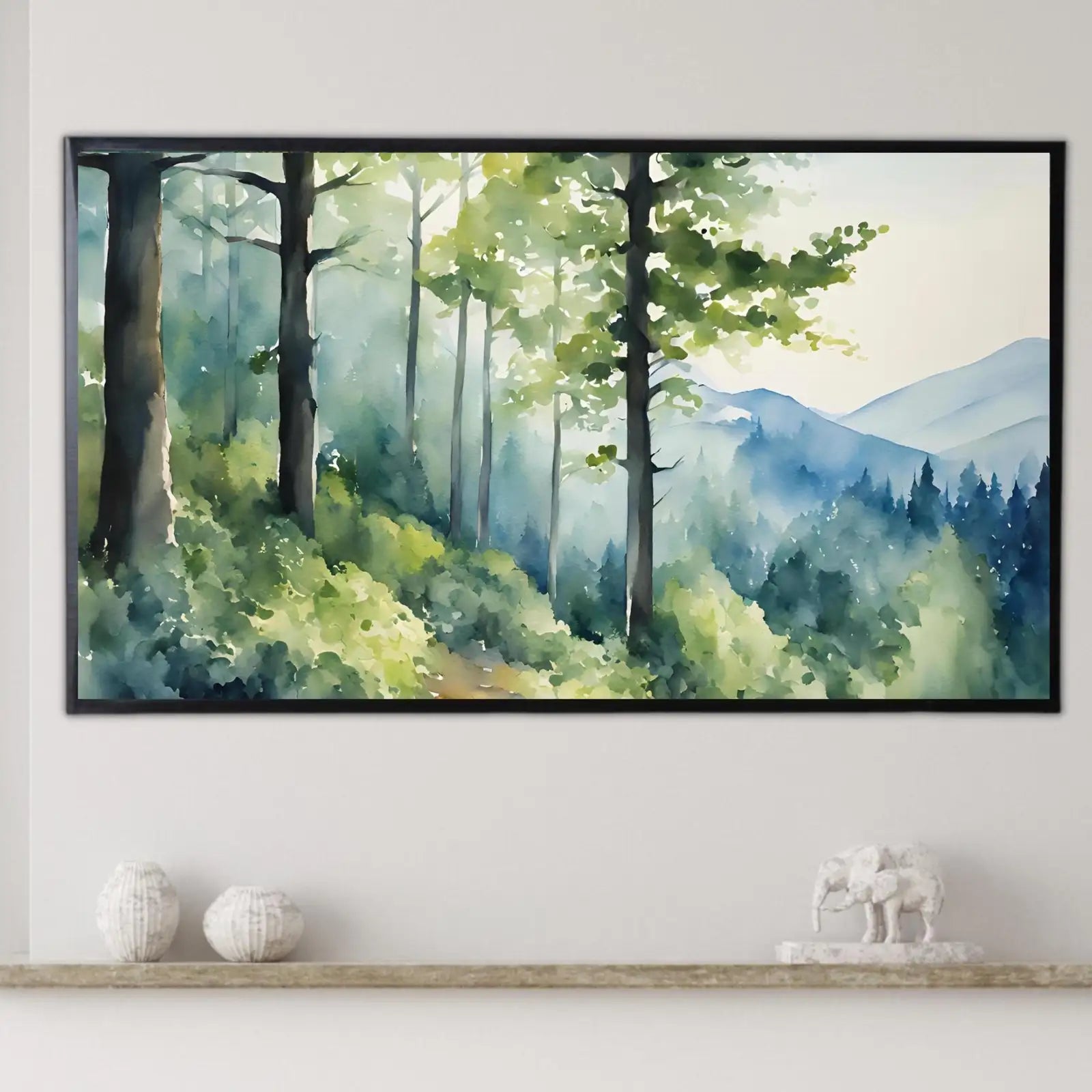 Second included artwork preview from Forest Landscape Art For Frame TV I Minimalist Nature Digital Artwork I Modern Wall Decor For Samsung Frame TV featuring various scenes.