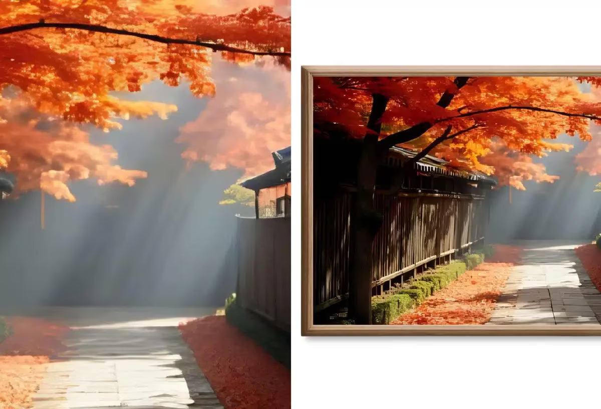 Frame TV Art Fall Landscape Painting Collection | Autumn Decor - 40 Fall Artworks for Samsung Frame TV | Landscape Art Set 3/3 – Frame TV Art Set