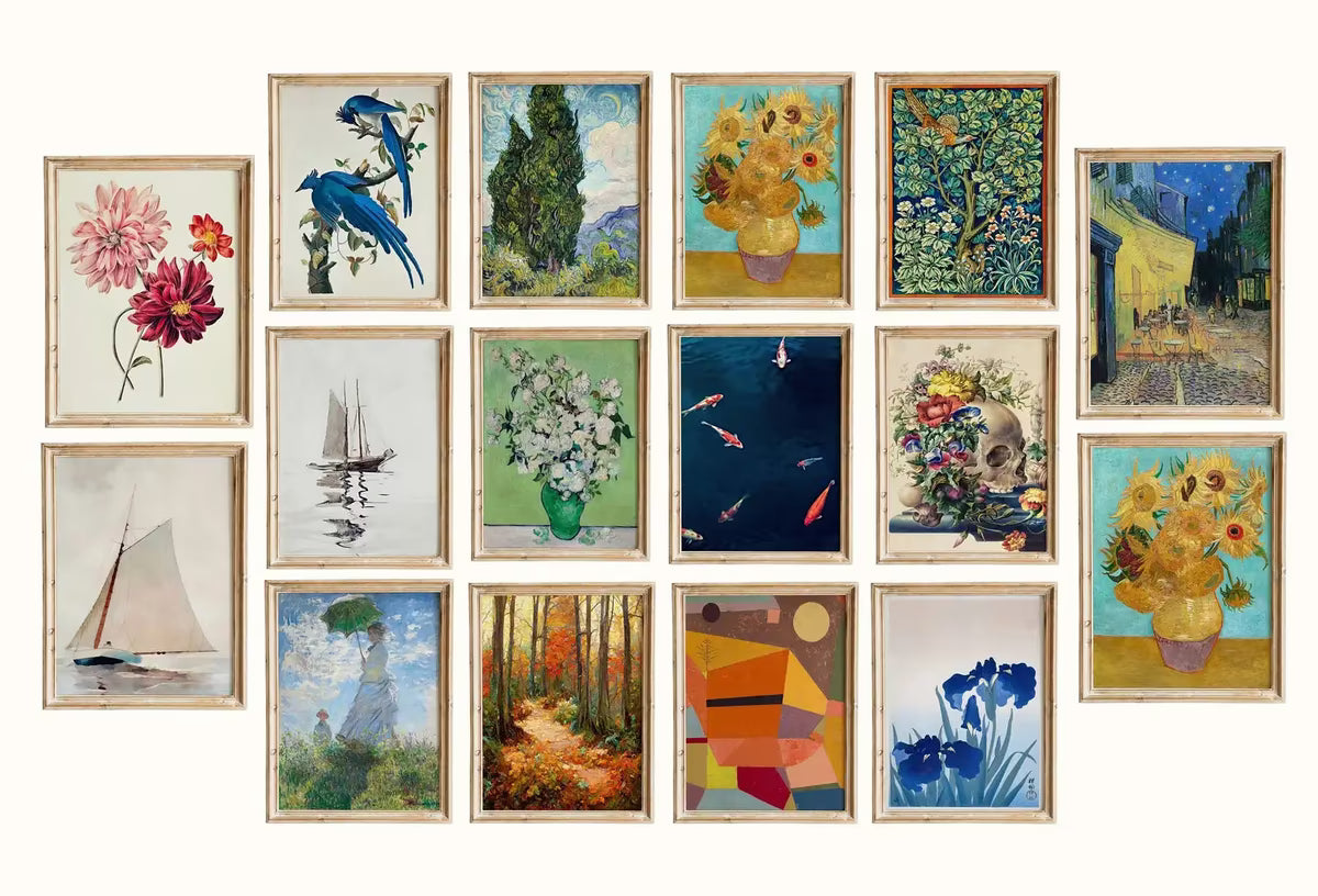 Gallery Wall Set. Printable Art Set of 70 Vintage Famous  Prints. Eclectic Wall Art Home Decor. – Printable Wall Art Set