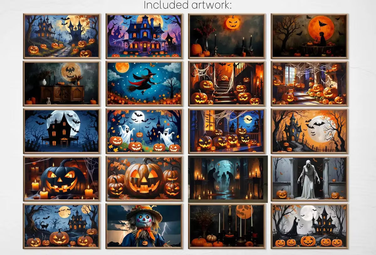 Halloween Frame TV Art - Spooky Haunted Mansion Witchy Wall Art, Halloween Decor, Instant Download for Samsung Frame TV – Frame TV  Art