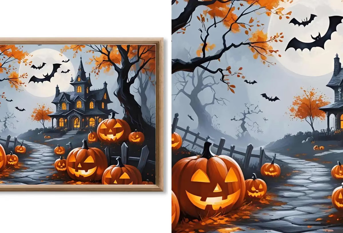 Halloween Frame TV Art - Spooky Haunted Mansion Witchy Wall Art, Halloween Decor, Instant Download for Samsung Frame TV – Frame TV  Art