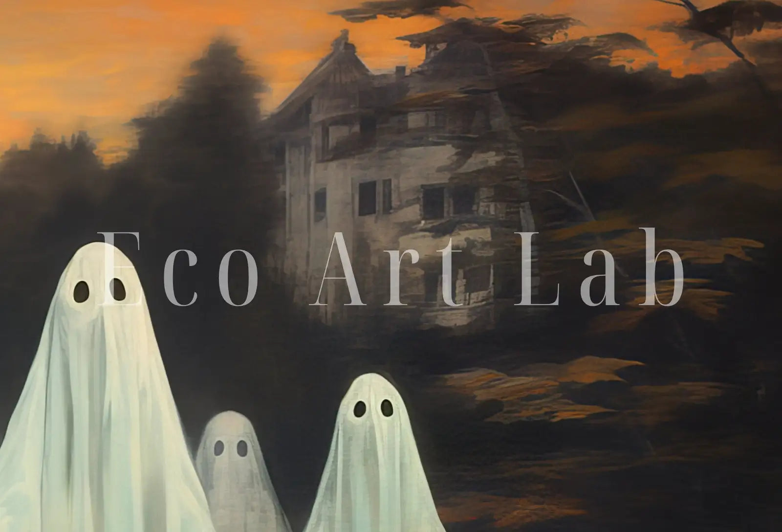 Second included artwork preview from Halloween Samsung Frame TV Art featuring various scenes.