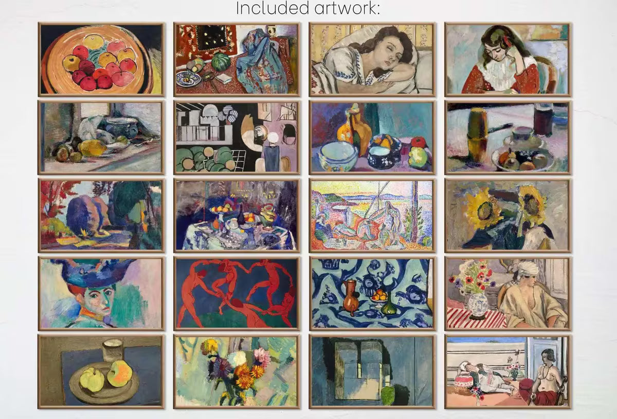 Henri Matisse Frame TV Art - Fauvism Paintings Samsung Frame Art - Digital Wall Art Collection - Colorful Wall Art- Instant Download – Frame TV Art Set