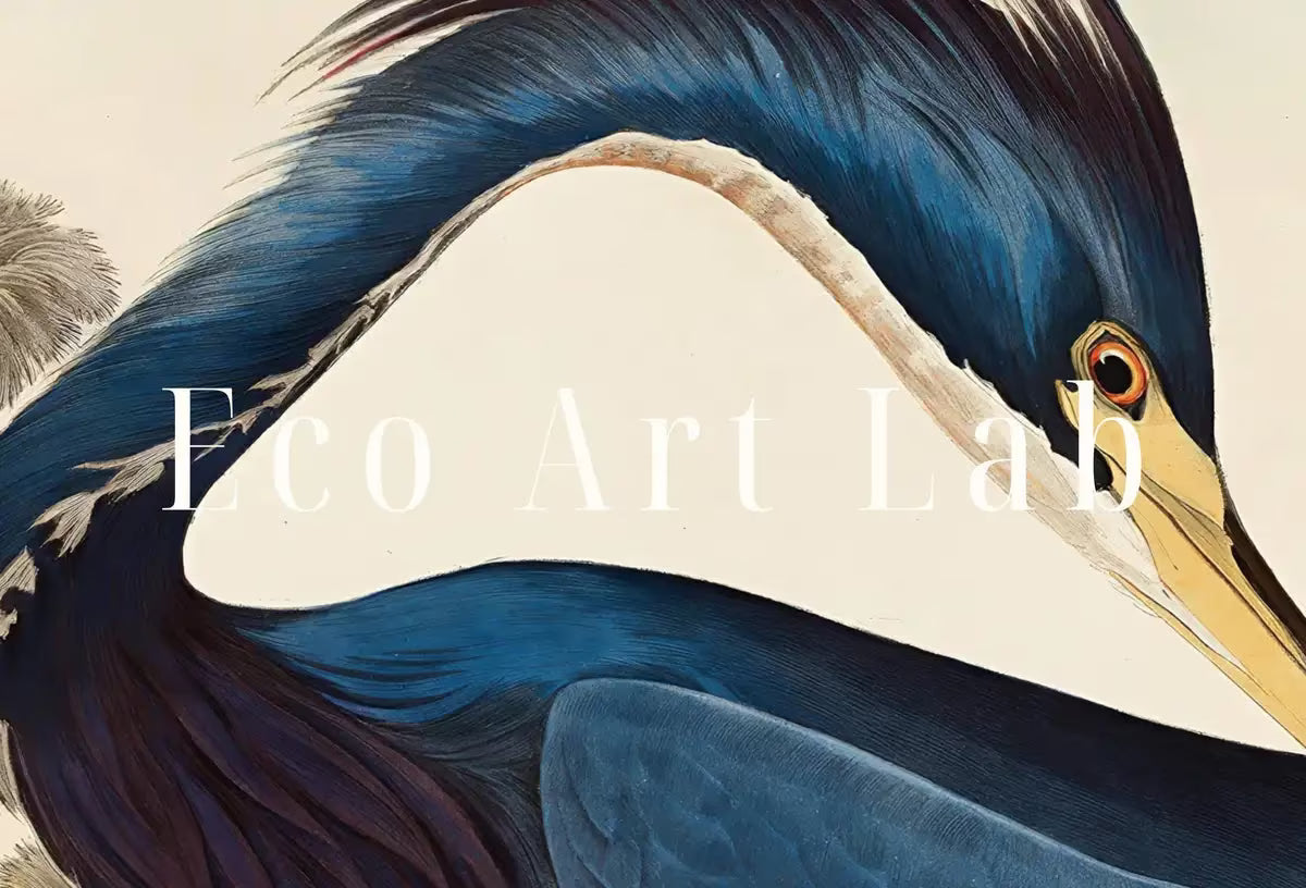 Herons Vintage Tropical Birds Set of 2 Prints. Wildlife Nature Colorful 2 Piece Wall Art. Fine Art Prints. Instant Download. Printable Art – Printable Wall Art Set