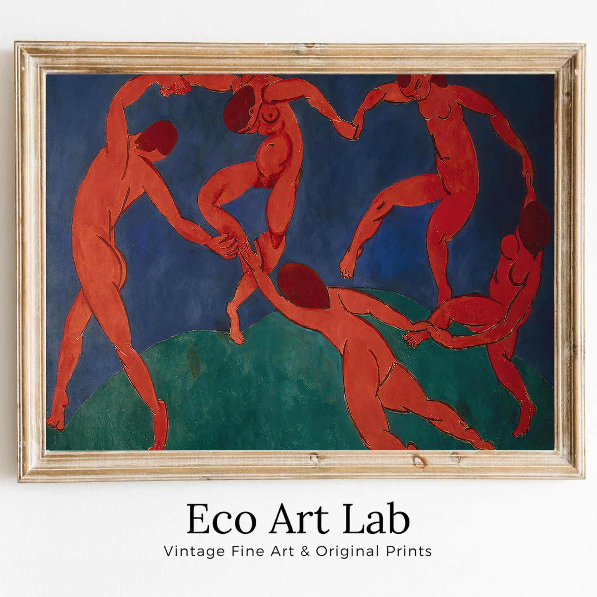 Famous Red Dance Painting Matisse Art Print. Instant Download Printable. Vintage Art Collage