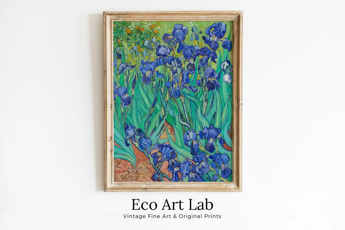 Irises by Vincent van Gogh Printable Famous Art Prints. Instant Download. Fine Art Floral Digital Print. van Gogh Print Vintage Wall Decor. – Printable Wall Art