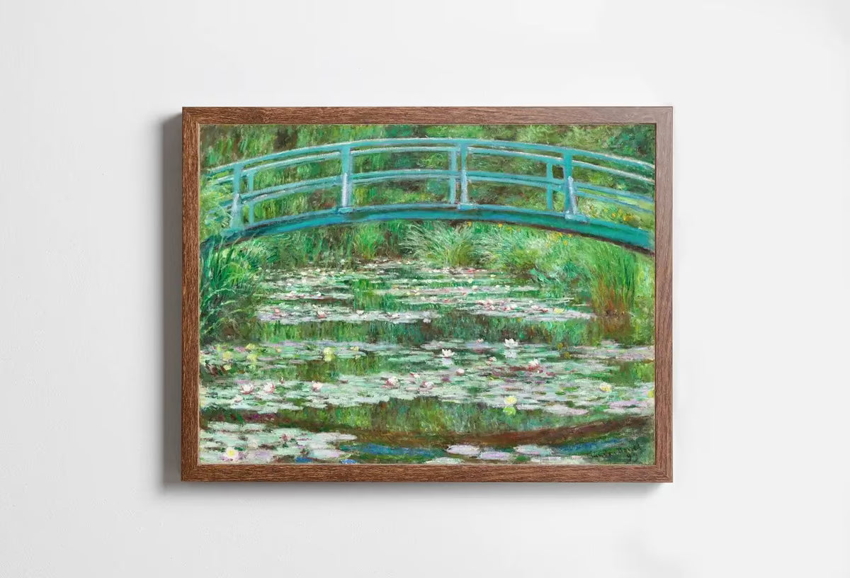 Japanese Footbridge Famous Claude Monet Painting. Instant Download Vintage Decor. Monet Botanical Print Printable Wall Art. Vintage Decor – Printable Wall Art