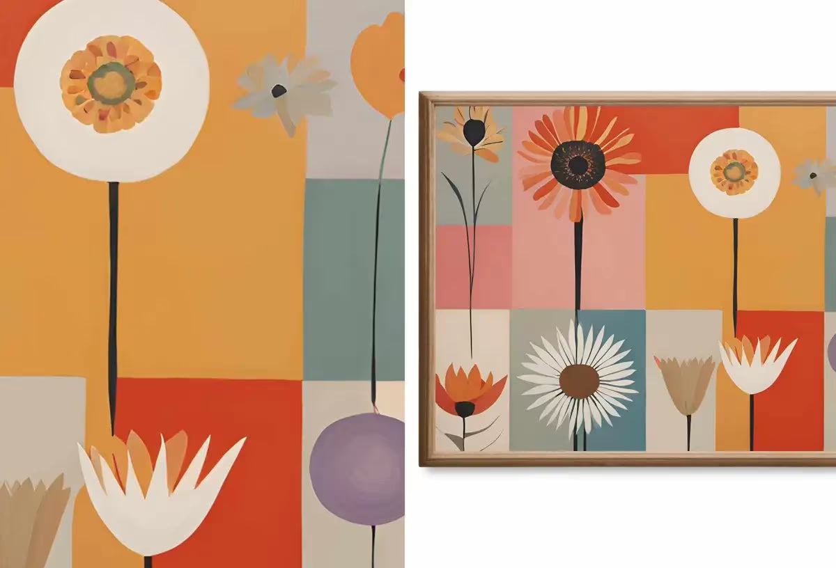 Mid Century Modern Frame TV Art Set of 40. MCM Wall Art Original Paintings For Samsung Frame TV. Retro Wall Art. Mid Century Modern Decor – Frame TV Art Set