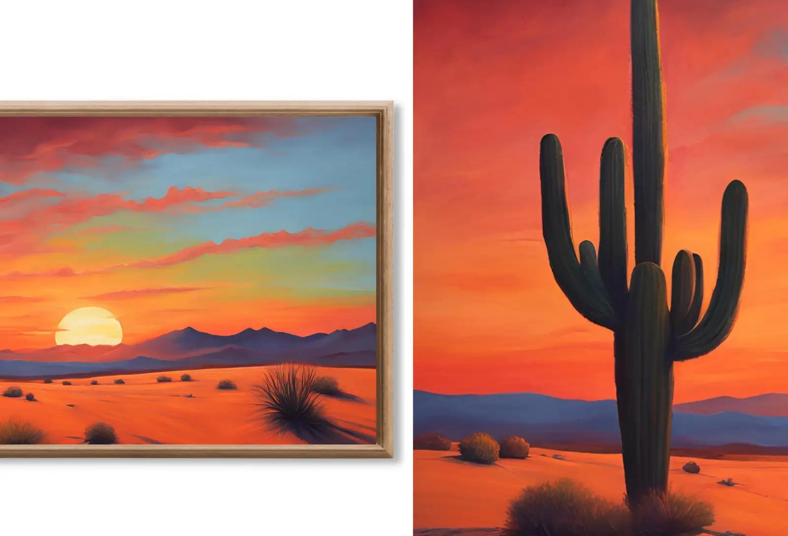 Detail view of artwork from Minimalist Landscape Painting. (variation 3)