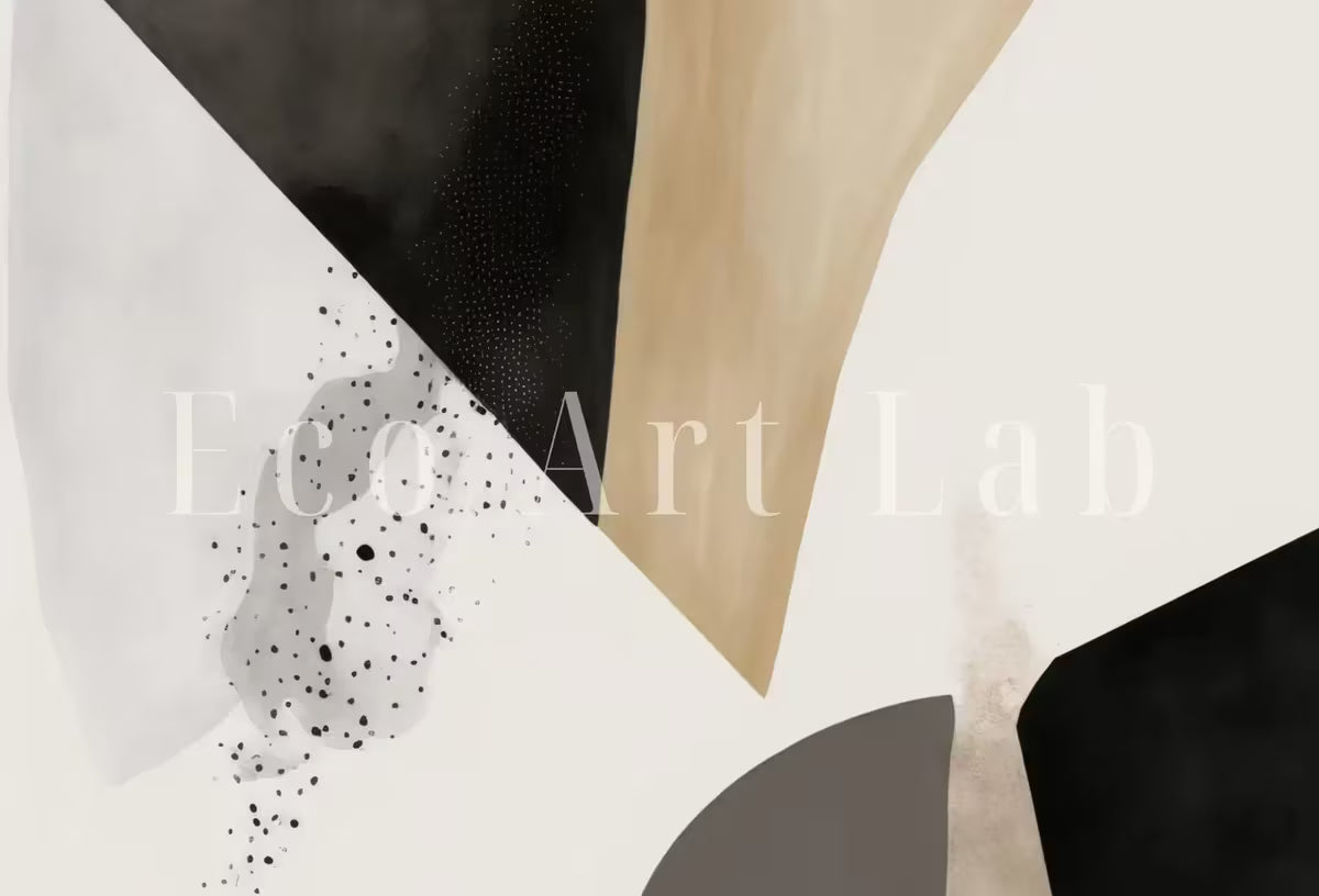 Minimalist Set of 3 Art Prints. Black and White Abstract Poster Set. Neutral Gallery Wall. Black & Beige Wall Art. Contemporary Modern Art – Printable Wall Art Set