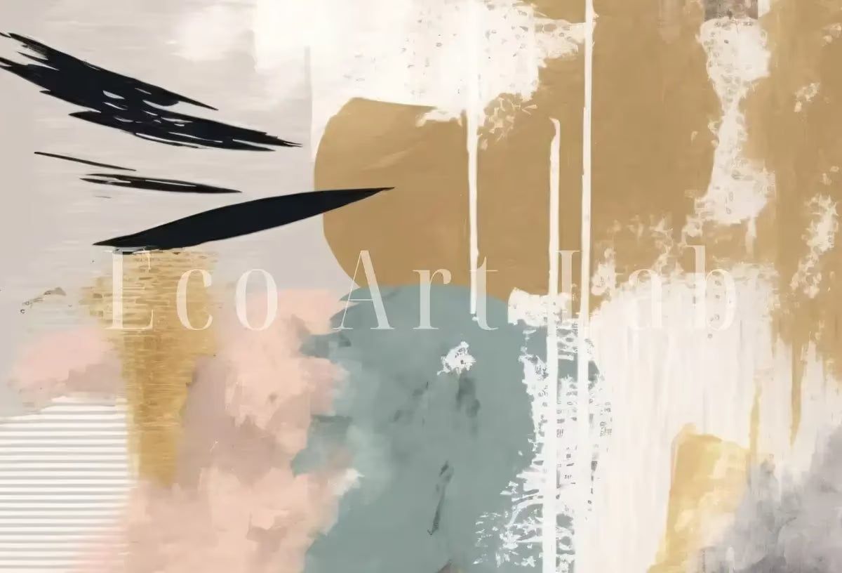 Modern Neutral Abstract Printable Wall Art Set of 2. Black and Beige Minimalist Abstract Prints. Neutral Gallery Wall, Japandi Wall Decor – Printable Wall Art Set