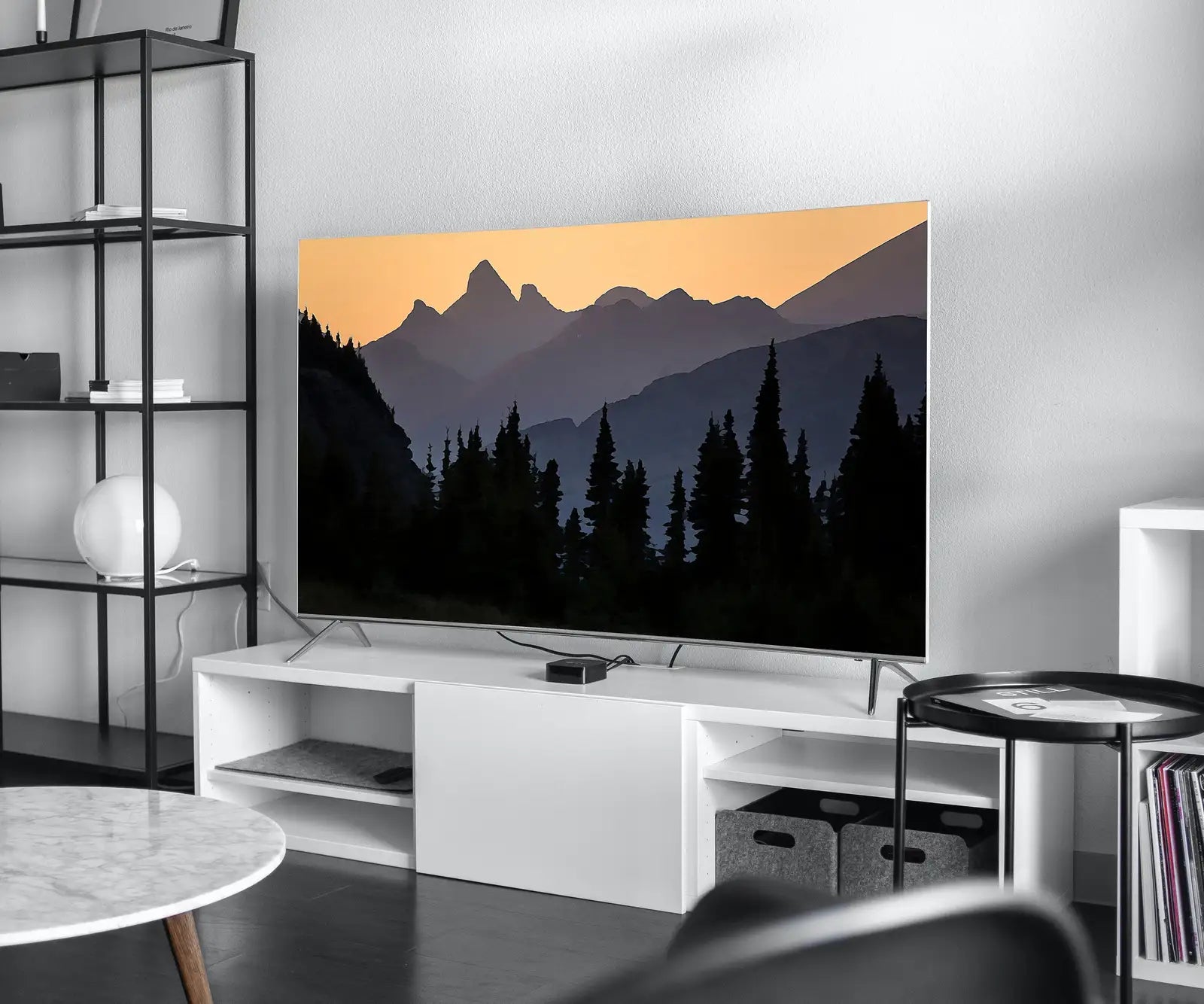 Second included artwork preview from Mountain and Forest Sunset Landscape Samsung Frame TV Art. Abstract Evening Art Samsung TV, Digital Download for Samsung Frame, Frame TV Art featuring various scenes.