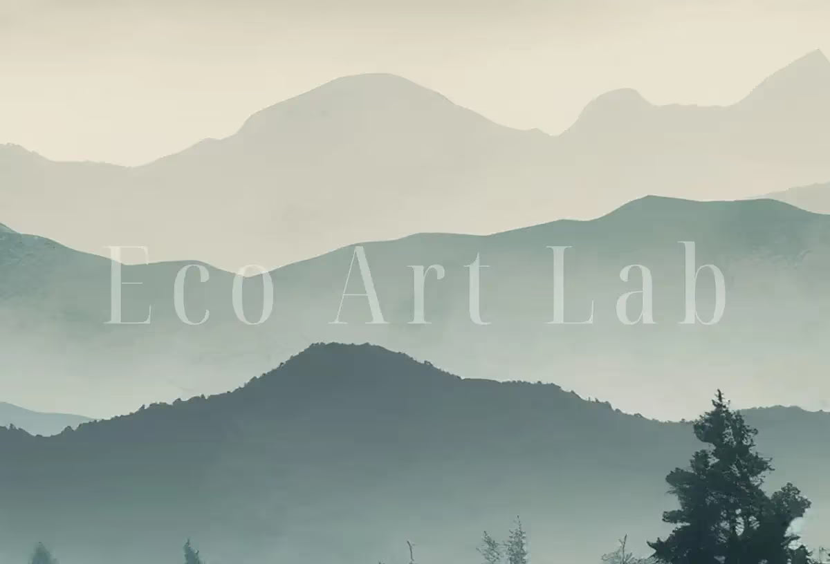 Mountain Print Set of 3. Abstract Landscape Watercolor Mountain. Nature Prints. Modern Minimal Wall Decor. Digital Pine Forest wall Art – Printable Wall Art Set