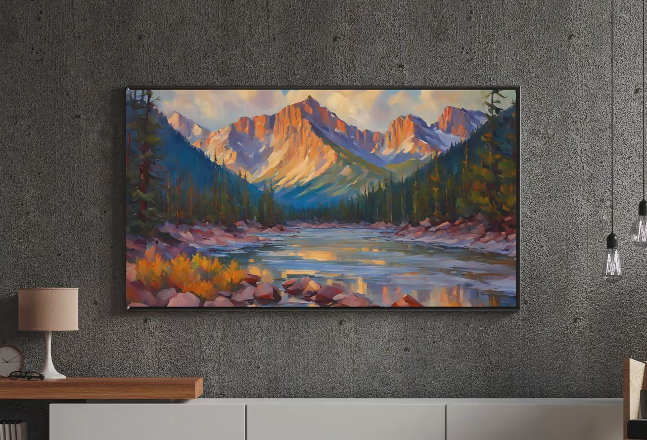 US National Parks Frame TV Art Set of 40. Mountain Wall Art Original Landscape Paintings National Parks Nature Wall Art For Samsung Frame TV – Frame TV Art Set
