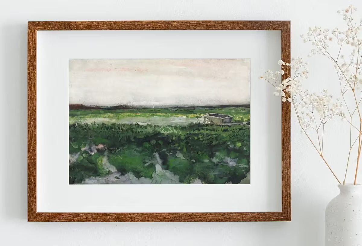 Sage Green Wall Art Famous Vintage Vincent van Gogh Art Print. Instant Download Vintage Green Landscape Painting. Sage Green Decor Fine Art – Printable Wall Art