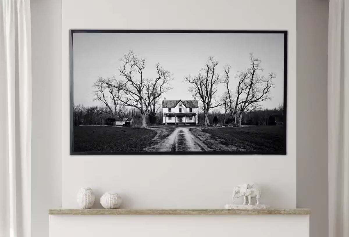 Samsung Frame TV Art 4K Abandoned Haunted House. Dark Creepy Landscape Instant Download. Scary Frame TV Art. Art for the Samsung Frame TV – Frame TV  Art