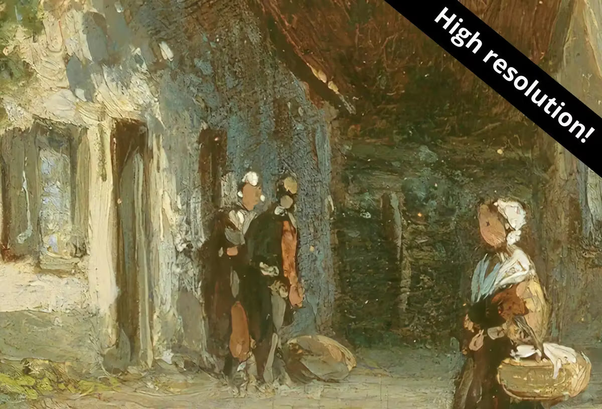 Samsung Frame TV Art 4K Amsterdam Street Scene Vintage Oil Painting. Instant Download Rustic European Village Landscape for the Frame TV – Frame TV  Art