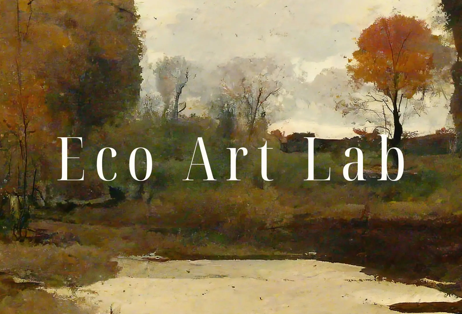 Detail view of artwork from Samsung Frame TV Art 4K Autumn Landscape Rustic Digital Painting. Instant Download Muted Fall Art for the Samsung Frame TV. Moody Art for TV. (variation 1)