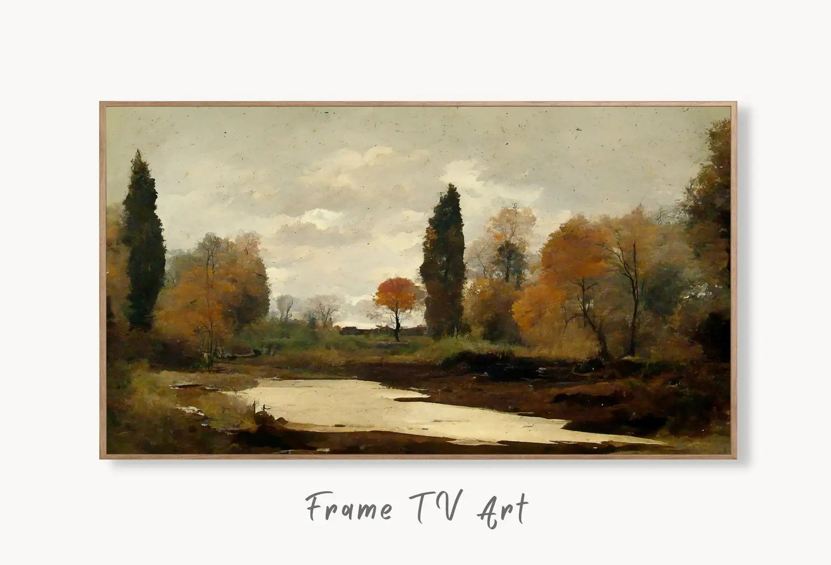 Included artwork preview showing first selection of artworks from Samsung Frame TV Art 4K Autumn Landscape Rustic Digital Paintings Set of 2. Instant Download Muted Fall Art for Samsung Frame TV. Art for TV.