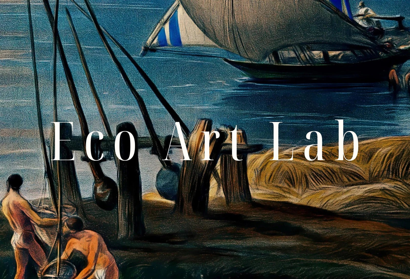 Second included artwork preview from Samsung Frame TV Art 4K Boats on the Nile Ancient Egyptian Wall Art. Instant Download Antique Nautical Vintage Egyptian Art for Frame TV. featuring various scenes.