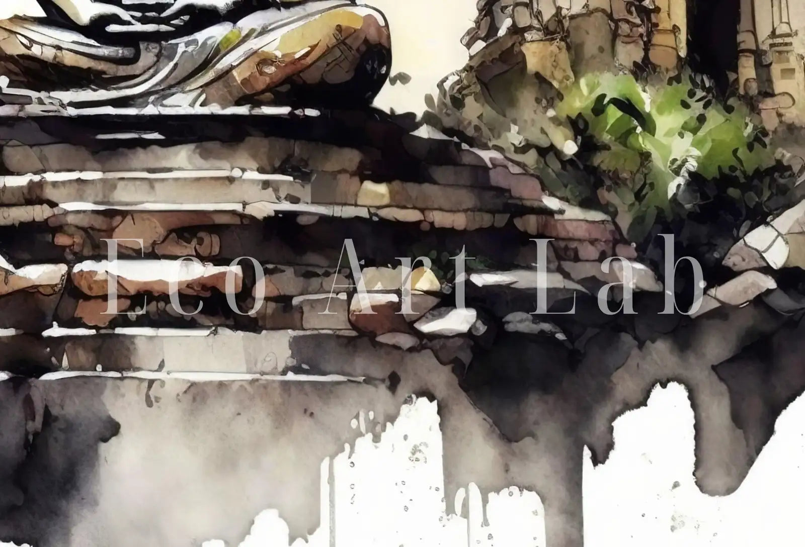 Detail view of artwork from Samsung Frame TV Art 4K Buddha Meditating Statue. Zen Wall Art Buddhism Spiritual Art. Digital Download for Samsung Frame. Frame TV Art. (variation 1)