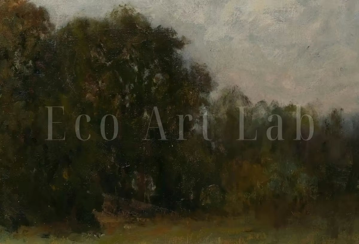 Samsung Frame TV Art 4K Cattle Near Stream Vintage Landscape Painting. Instant Download. Rustic Art for Frame TV. Landscape Art for TV – Frame TV  Art