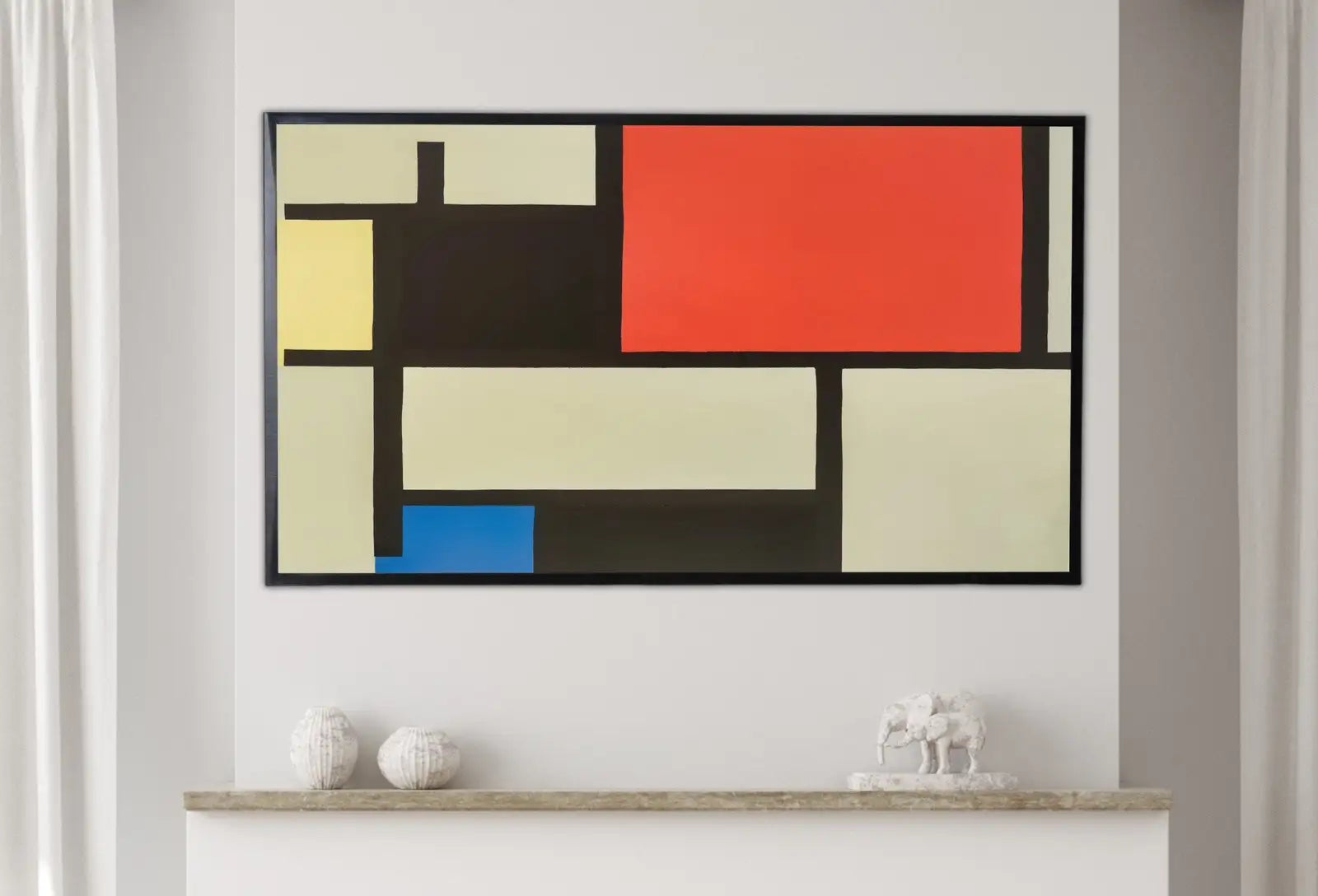 Second included artwork preview from Samsung Frame TV Art 4K Colorful Minimalist Abstract Painting. Instant Download Vintage Famous Abstract Painting. Aesthetic Art for Frame TV featuring various scenes.