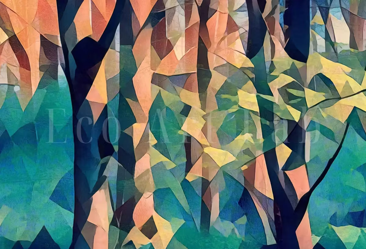 Samsung Frame TV Art 4K Colorful Spring Forest. Landscape Digital Painting. Instant Download. Spring Art for Samsung Frame TV. Art for TV – Frame TV  Art